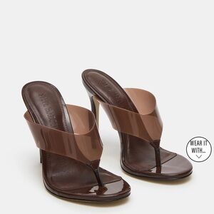Steve Madden Brown Transparent Heels